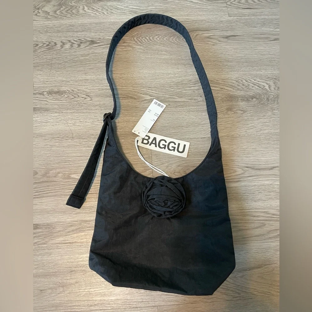 NWT Baggu x urban outfitters rosette small Black Women's Bag - Picture 2 of 6